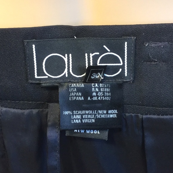 ESCADA ‘LAUREL’ BLACK WOOL KNIT LUXURY MIDI SKIRT - Picture 7 of 7